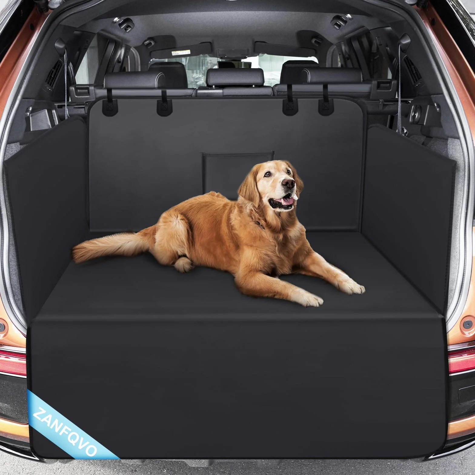 Zanfqvo Protector Maletero Coche Perros - Universal Funda Maletero Coche Perros - Impermeable & Antideslizante - Fácil de Instalar para Autos Pequeños y Medianos