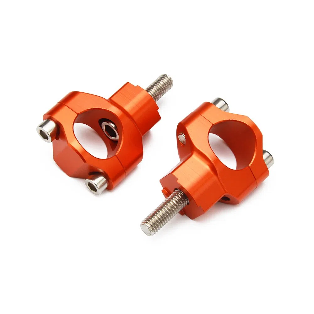 Abrazadera 28mm,CNC Aluminio Elevador Manillar Alzas Manillar para 125-530 SX SXF EXC EXCF XCW XCFW 2000-2016 Naranja