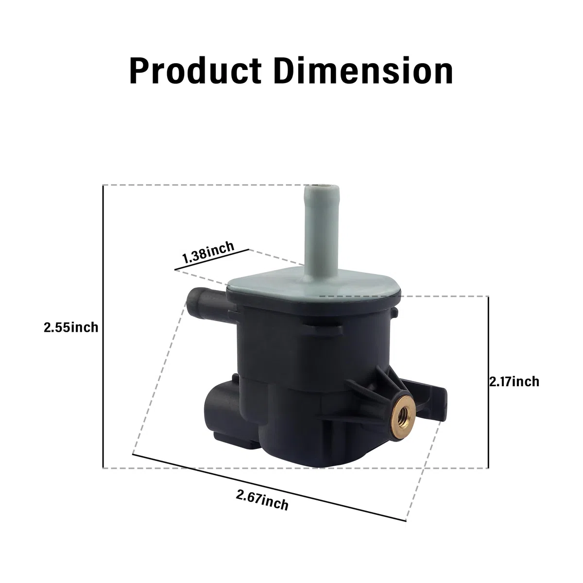 Solenoide de válvula de purga de vacío para automóvil, válvulas de purga de repuesto automotriz OEM #90910-12276, compatible con Scion Mazda Lexus Pontiac Toyota Tacoma 4Runner