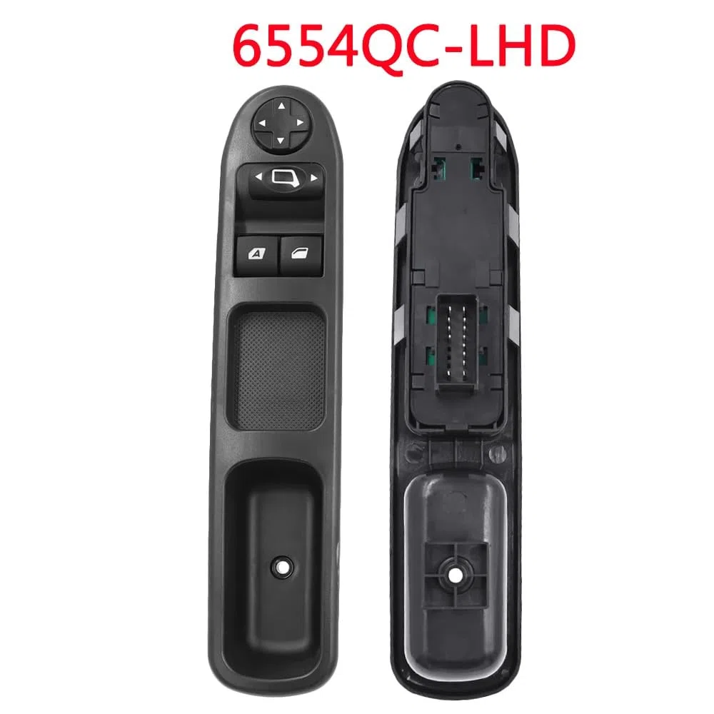 6554QC interruptor de control eléctrico Izquierdo LH Controlador Interruptor de la ventana principal de energía delantera 207 C3 6554.QC Para Citroen C3 for Peugeot 207 CC
