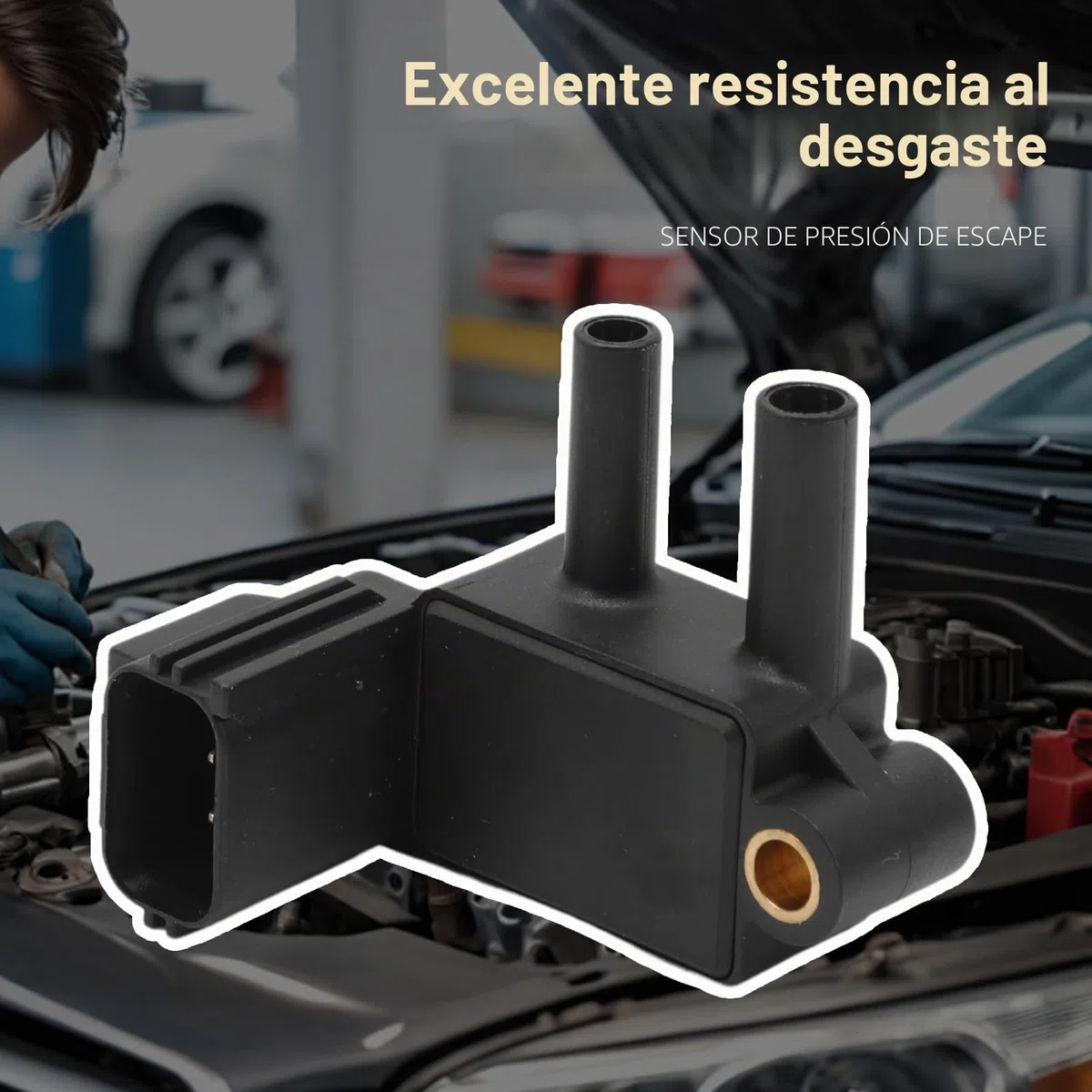 Sensor presión de gases escape para Kuga I, C-Max 2, Focus 3, Max, Galaxy, Mondeo, S-Max 1698614 para C30, S40 II, S60 II, S80 II, V40, V50, V60 I, V70 III 2010-2015 AV615L200AA AV615L200AB
