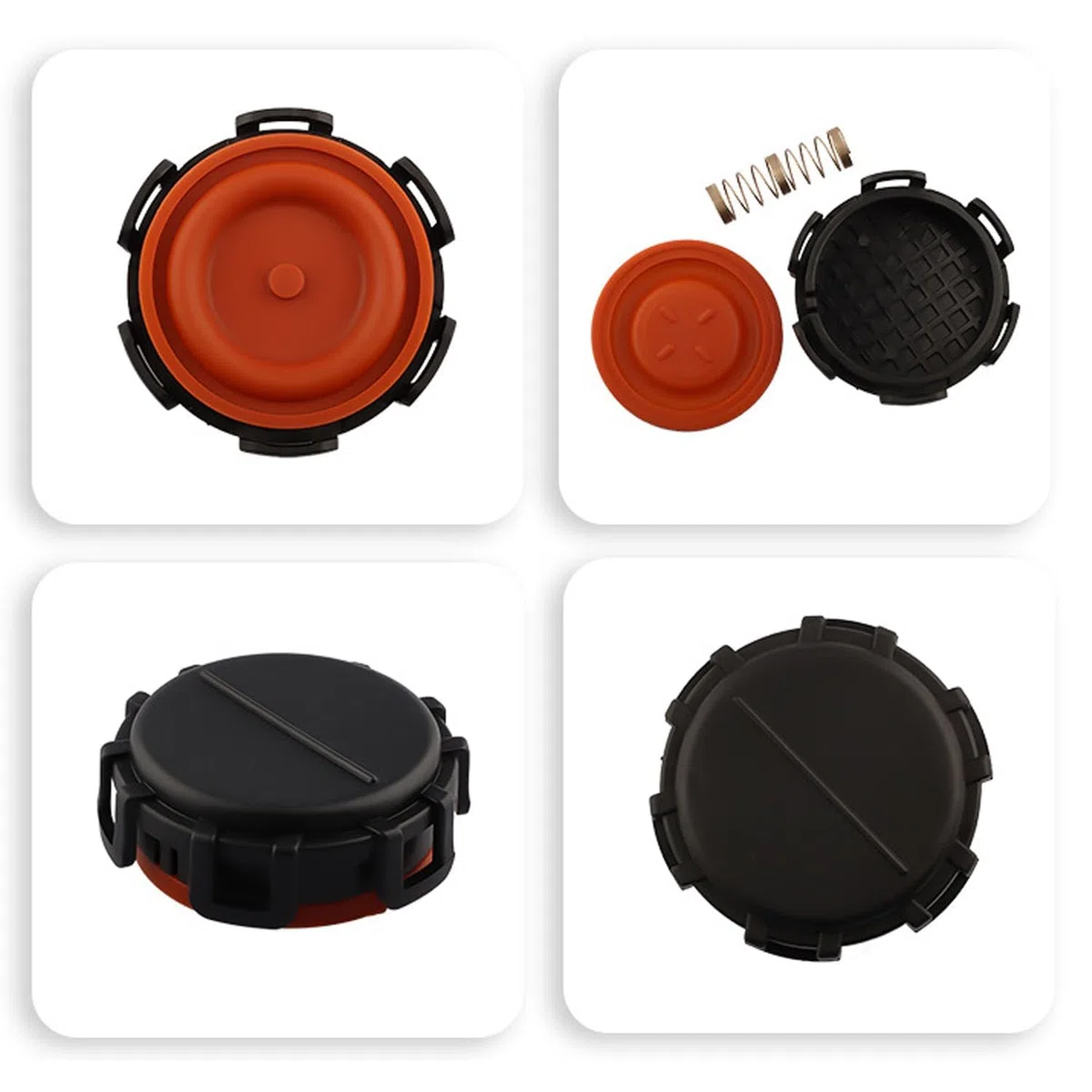 GIONAR Kit de reparación de tapa de válvula PCV para Peugeot 206 307 308 Citroen Berlingo Ford Fiesta Focus C-max 1.6HDI/1.6D/1.6 TDCI, 0248L1 1479837