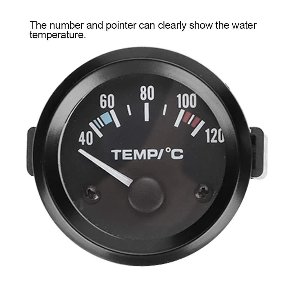 Indicador de la Temperatura del Agua, Herramienta Universal del Instrumento del Metro de la Temperatura del Agua del Camión LED del Coche de 2inch 52mm