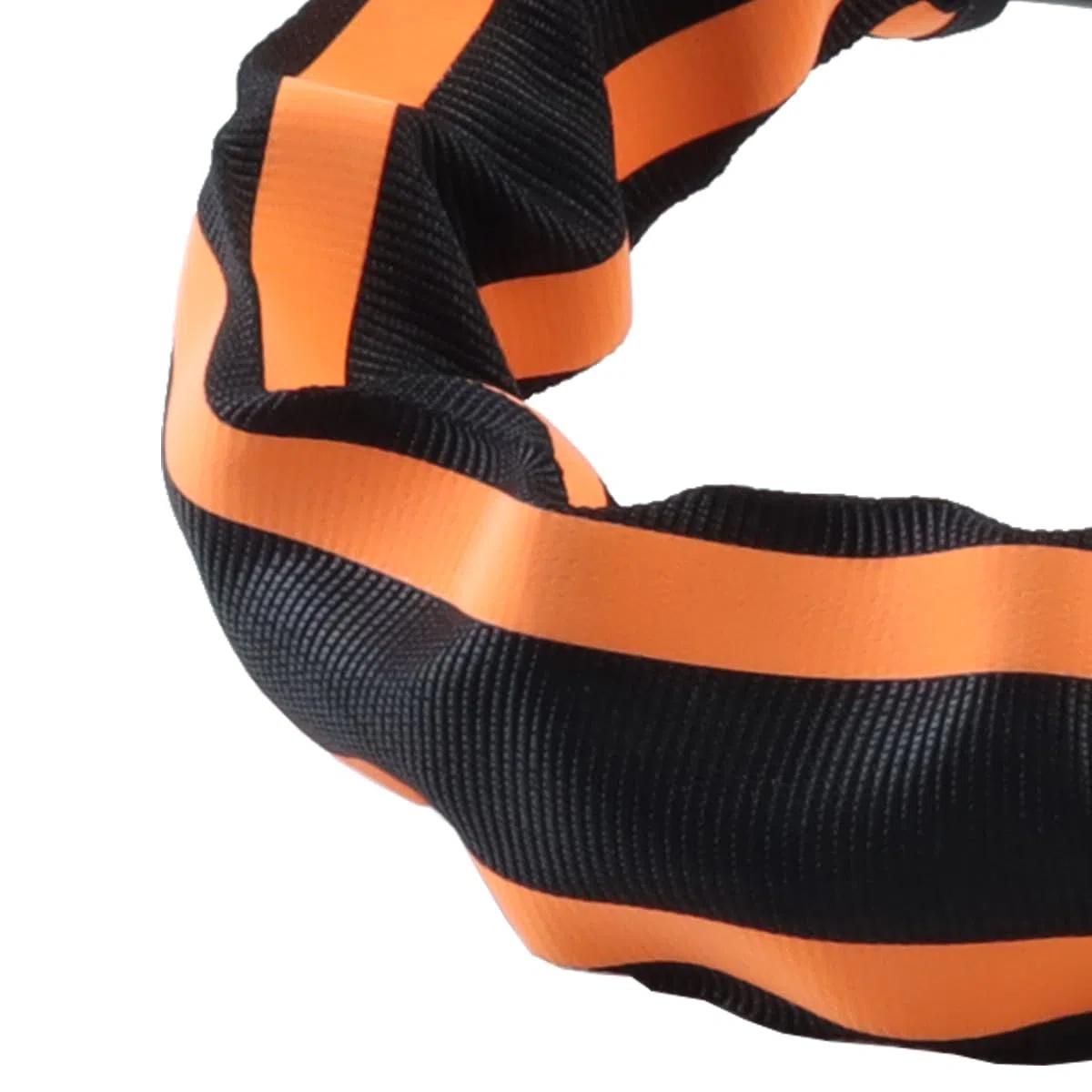 Ubric Candado de volante con tira reflectante, antirrobo resistente con 3 llaves para coche, SUV, camión, camioneta, furgoneta y autocaravana (negro y naranja)