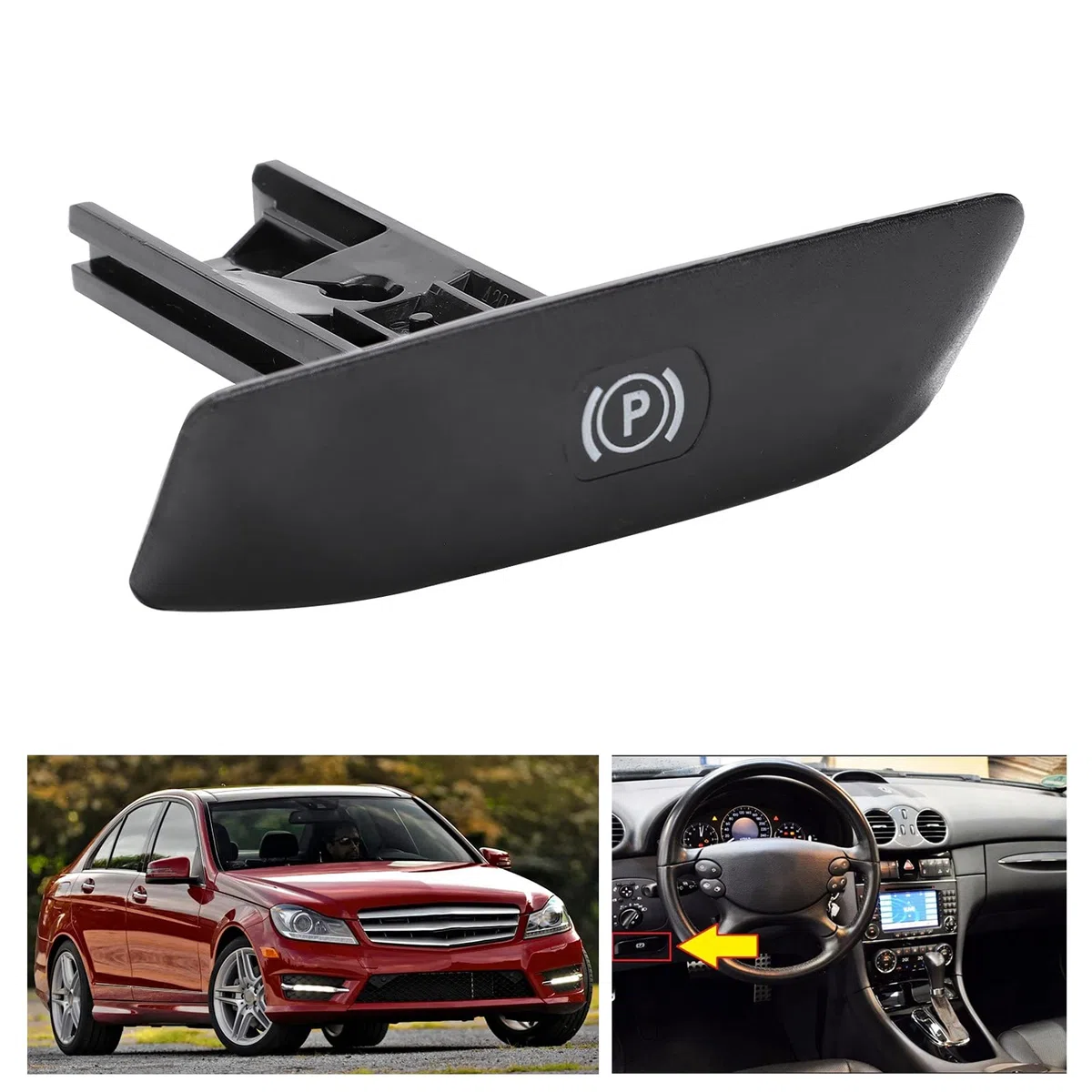 Tbest Discos de Freno y Accesorios Manija de Freno de Estacionamiento Reemplazo para C E W204 W212