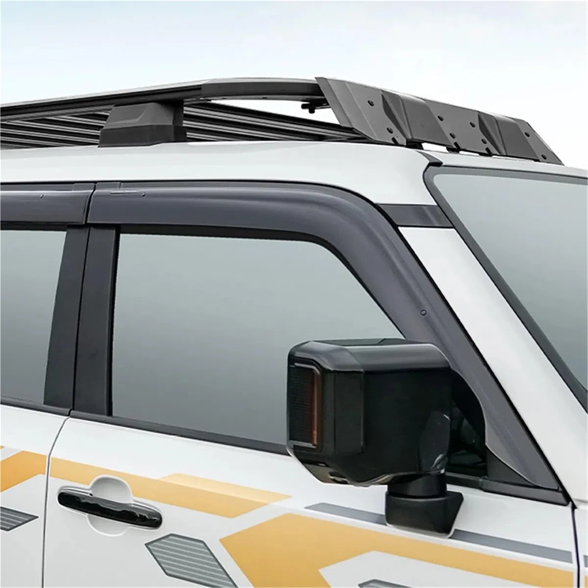 Deflector Viento ventanilla Accesorios para Coche, 4 Uds., Deflectores Ventana, Visera para El Clima, Tira Solar para Llia Y Viento para Cruiser 250 para Prado Lc250 2024 2025