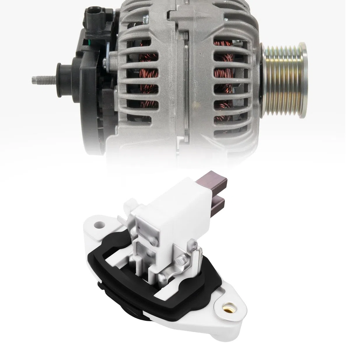ECSiNG Regulador de Alternador Generador 12V 1197311029 0192052016 Compatible con Bosch Generadores Vehículos Relacionados Equipos Eléctricos