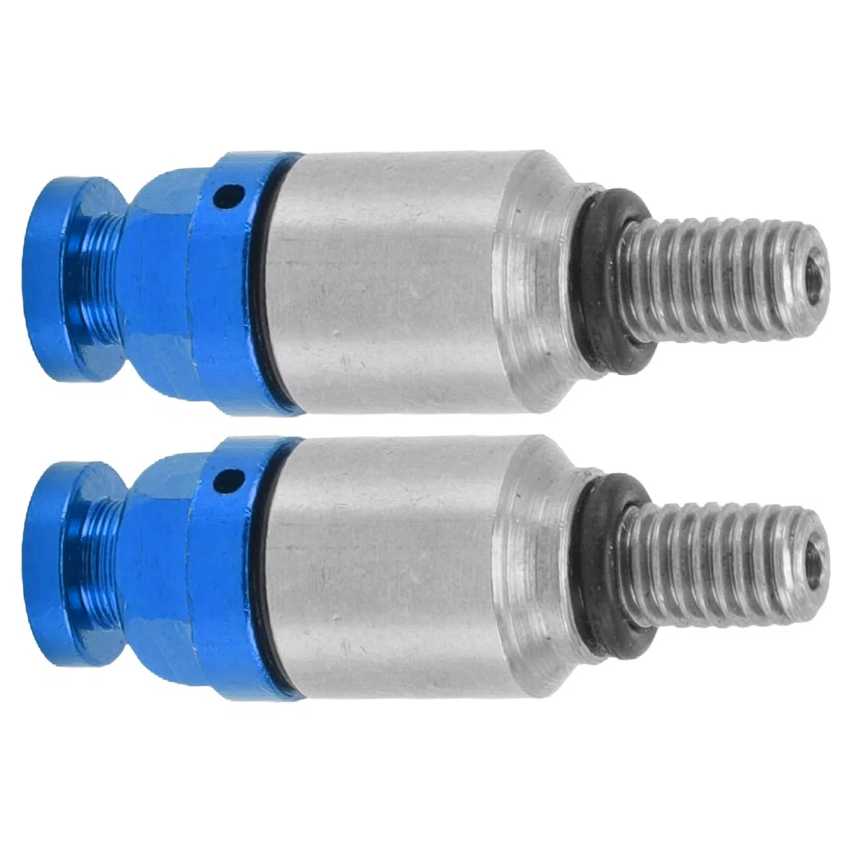 Powersports Horquillas Delanteras, 2 Piezas M5x0.8 Aleación de Aluminio Horquilla Purgador de Aire Válvula de Alivio de Presión Válvulas de Repuesto, Horquilla para Ajuste Universal CRF150R(Azul)