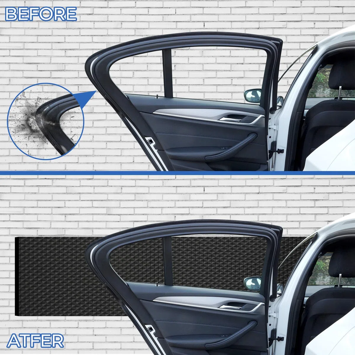 2 protectores de pared de garaje, espuma autoadhesiva, 2 m x 20 cm x 4 mm, protección para puerta de garaje, protección de pared, garaje, autoadhesivo, para puertas de coche, garajes y
