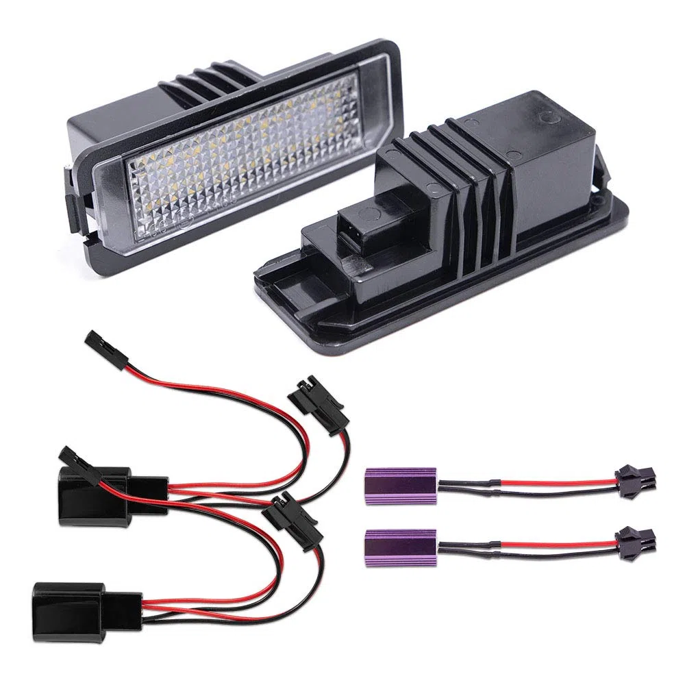 2X luces LED para matrícula para Porsche Cayenne 958 911 Carrera 996 997 Boxster 987 Cayman 987 Canbus sin error lámparas LED traseras para matrícula