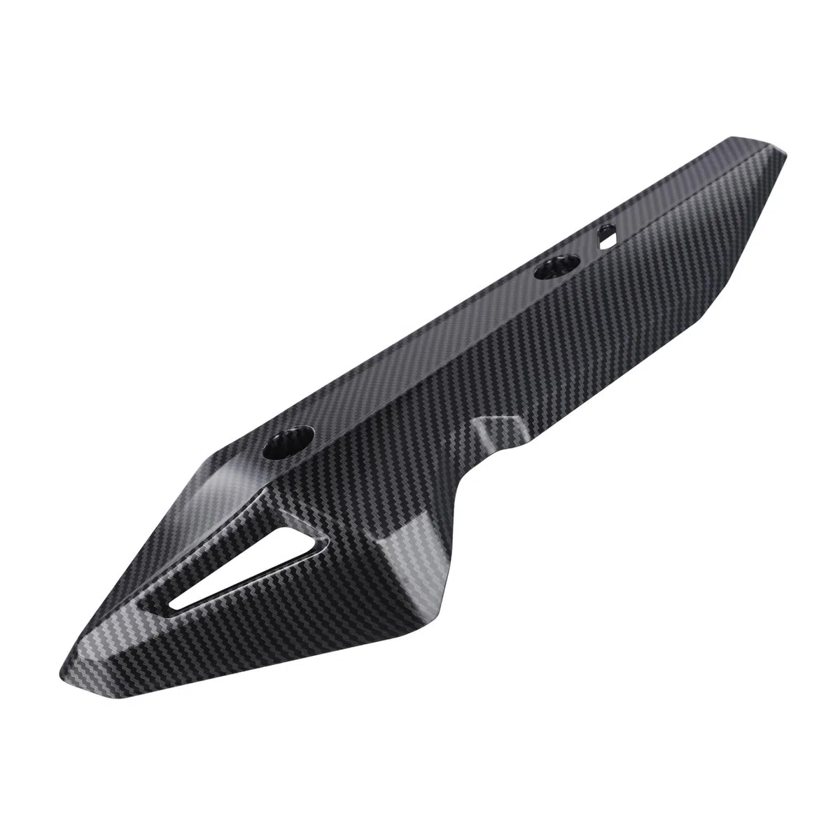 Cubierta de tubo de escape para motocicleta Honda Click 150/125, aislamiento térmico, material ABS, negro o fibra de carbono