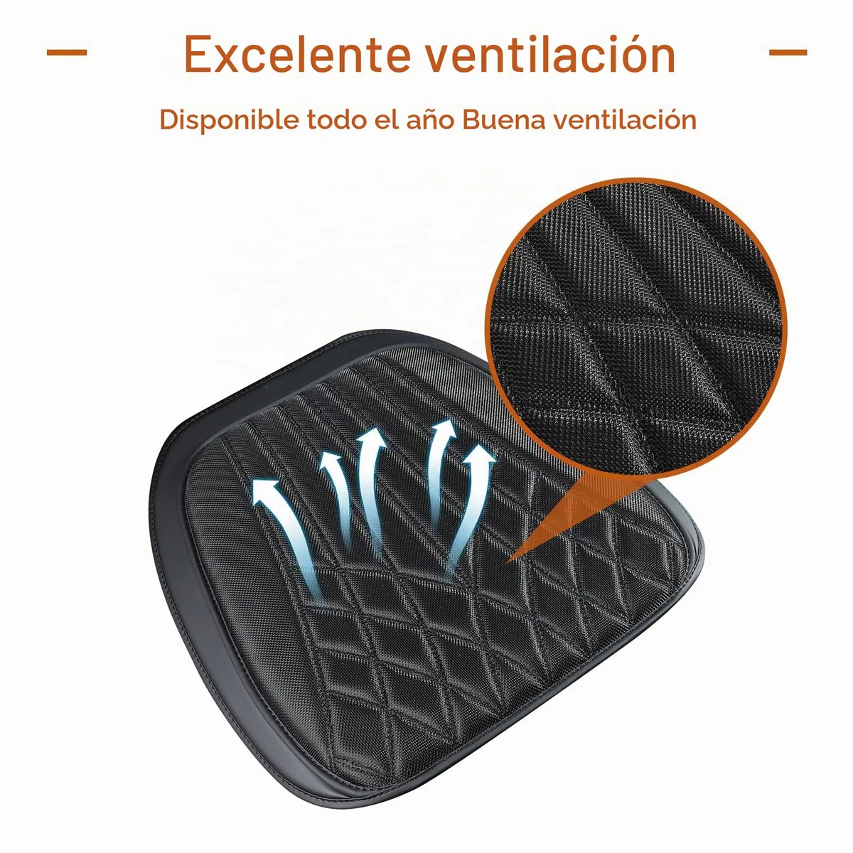 ZATOOTO Cojin Asiento Delanteros Coche, Fundas Asientos Coche, Protector Asiento Coche, Cojin Coche Conductor, Tanspirable, Antideslizante, Universale