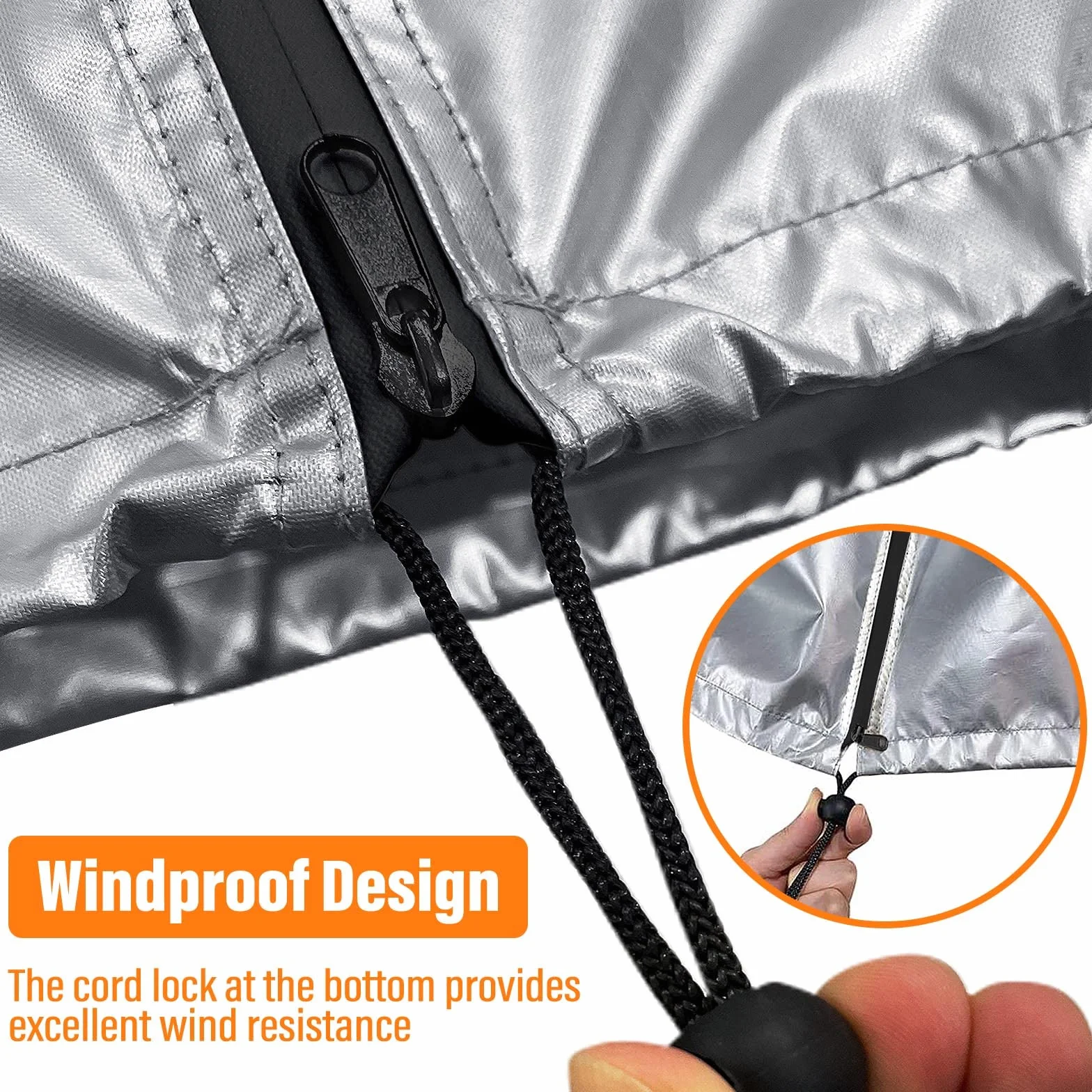 ZATOOTO Bolsas para Neumáticos, Impermeable a Prueba de Polvo Temporada Neumáticos Protectora Sostiene 4 Neumáticos (14/15/16/17/18 Pulgadas), Recubierto de Plata 210D Oxford, 72 x 117 CM