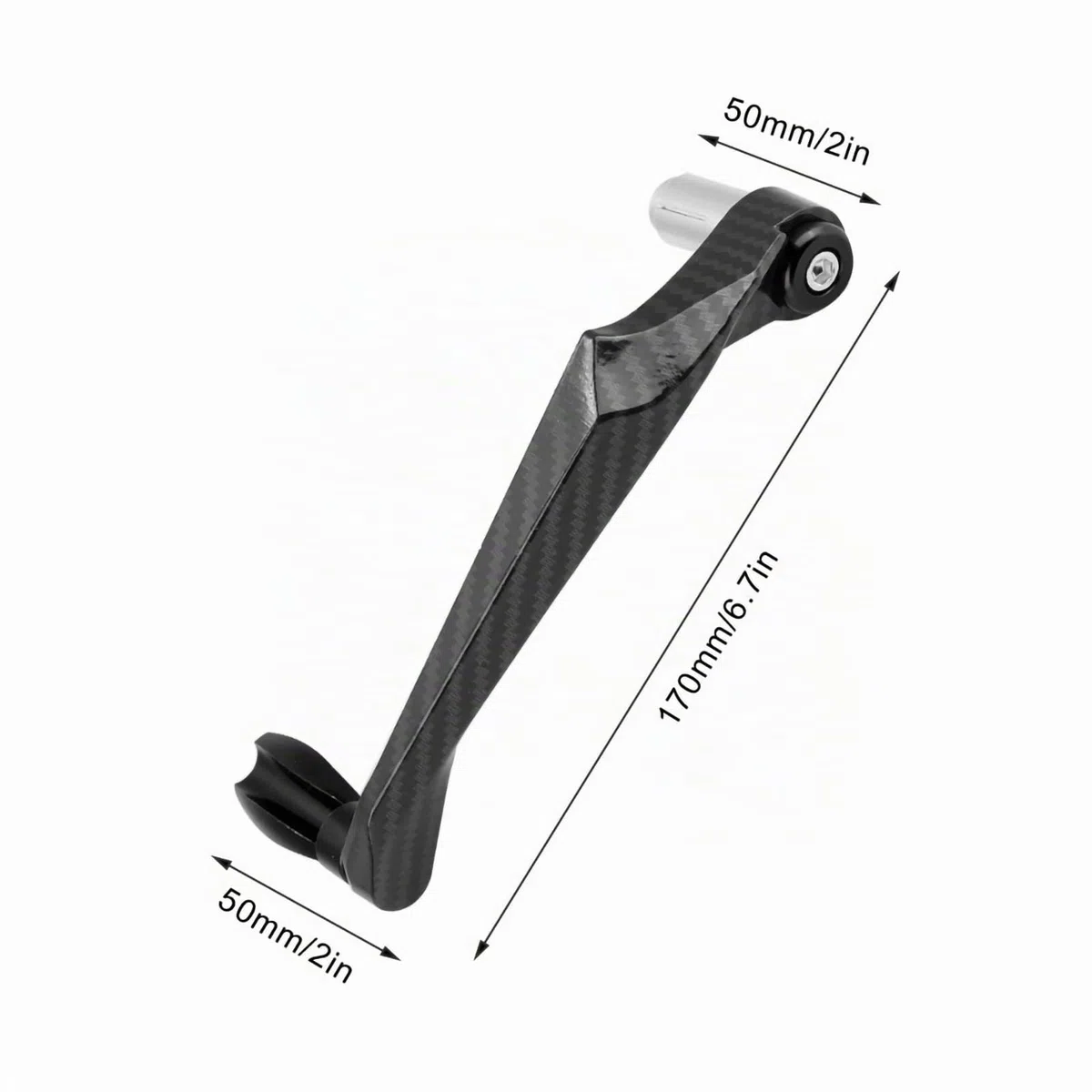 KIMISS Universal 7 / 8in 22 mm CNC Manillar de Palanca de embrague de freno Protector de mano para motocicleta, scooters, automóviles eléctricos(negro)