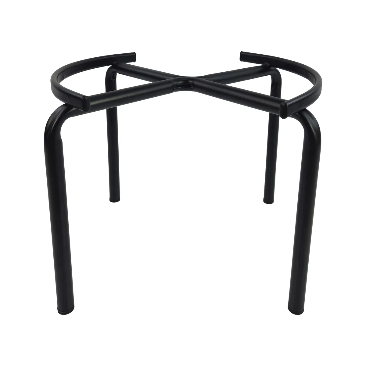Tecnokit Trípode pedestal soporte barril aceite, estructura de acero, color negro, para bidones de aceite 100 litros (100 l)