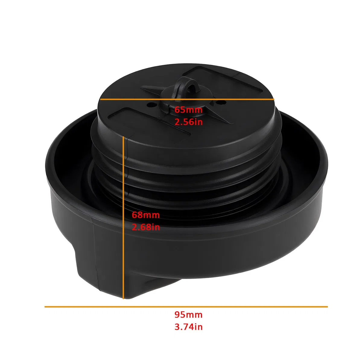 Tapa de tanque de combustible de tractor con rosca de 65 mm 82011472 87731275 Compatible con Deutz Agrotron sin cerradura