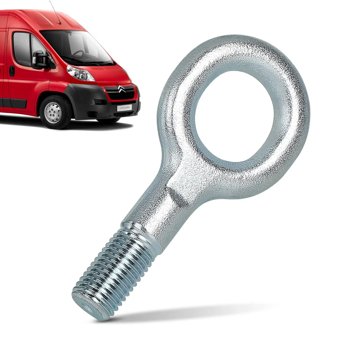 efuturetime 1348135080 Enganches de Remolque 674417 Tow Hook de 107 mm Compatible con Fiat Ducato, Citroen Relay, Peugeot Boxer
