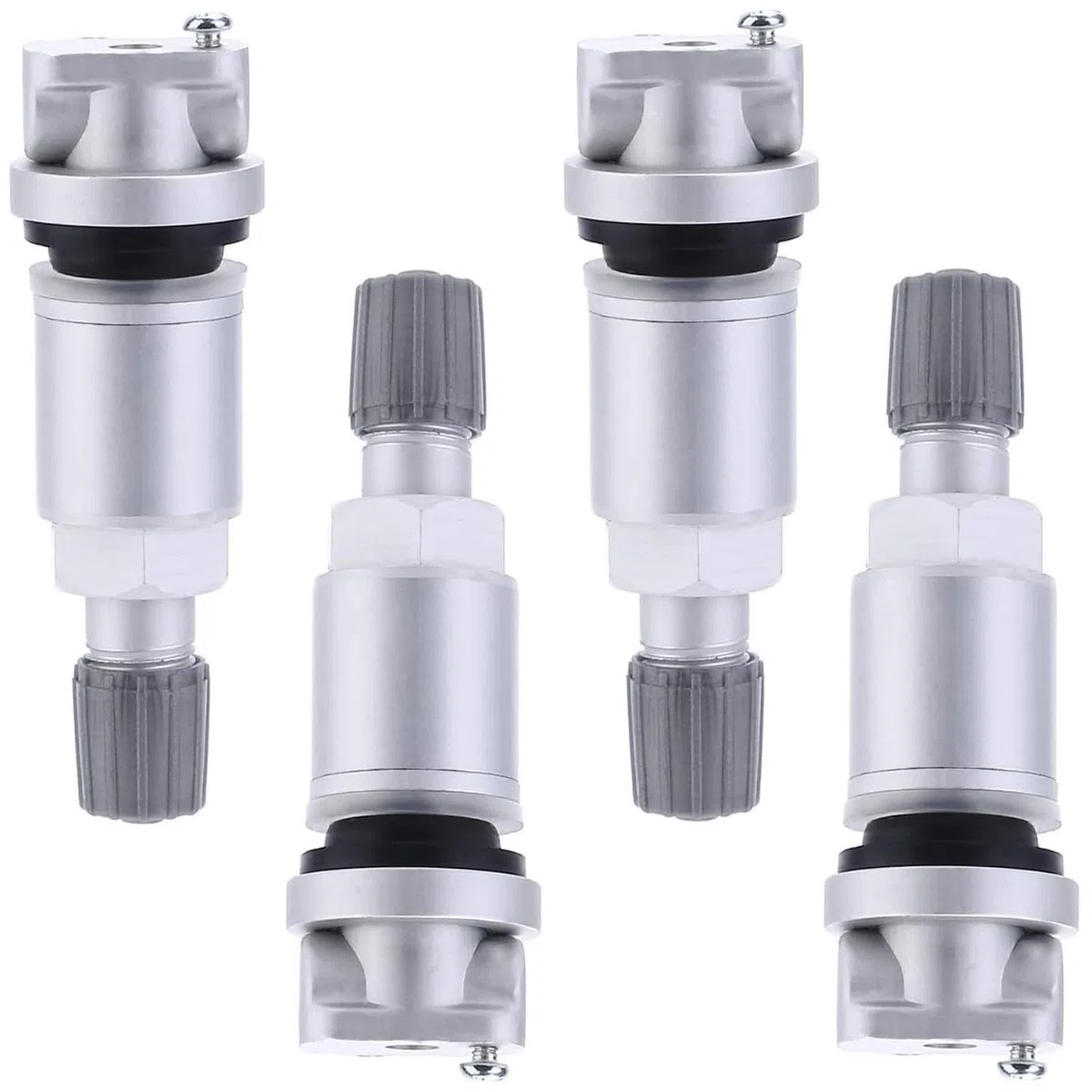 Twowinds - Válvula Sensor de Presión Compatible con Citroën C4 C5 C8, Peugeot 207 307 407 807, Ford Mondeo, Galaxy, Jeep (2006-2014), Renault Megane, Scenic - TPMS (lote de 4 piezas)