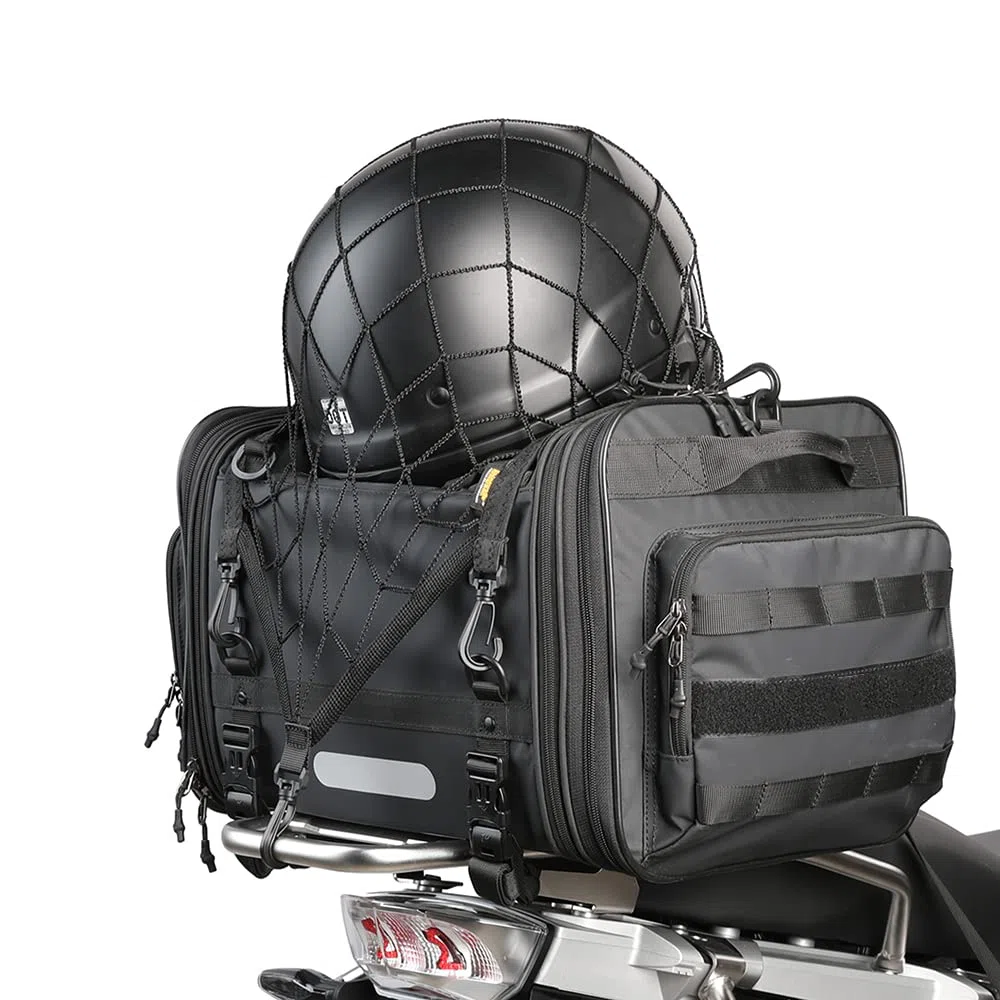 Cascos de moto Bolsa de malla elástica Bolsa de malla para maletero Bolsa de malla con 8 ganchos Cascos universales Bolsa de malla para cascos de motor Accesorios para guardar cascos
