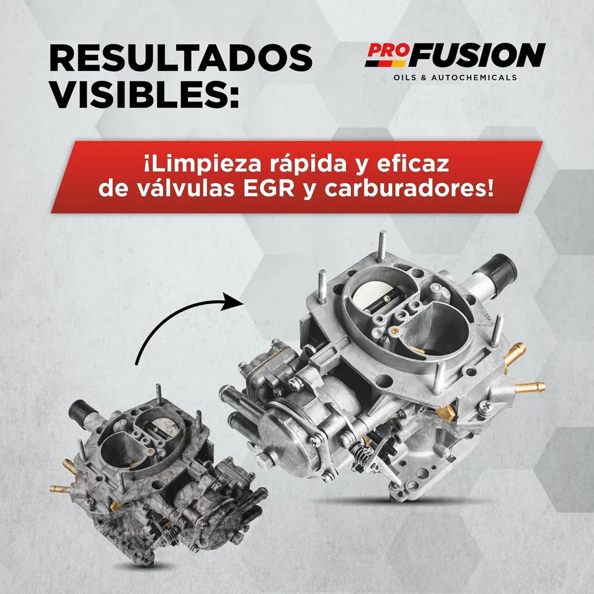 ProFusion Limpia Carburadores Pack de 3 - Carburetor Cleaner - Elimina los Depósitos de Carbono, Polvo y Alquitrán - Aditivo para Limpiar Válvula EGR - 450 ml