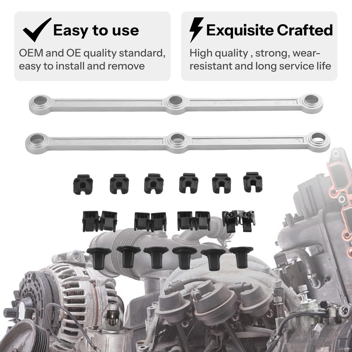 Kit de Reparación Colectores de Admisión OM642 OM642M 3.0L V6 para Colector de Aire 6420903237 para W164, W166, X164, W211, W212, W207, W251, 216, W221, W639, W906