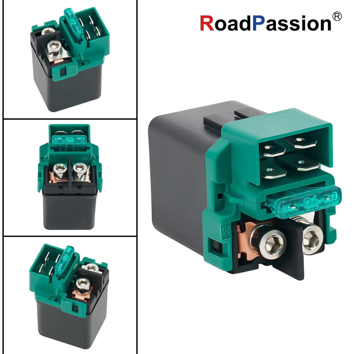 Road Passion Relé de solenoide de arranque de motocicleta para KAWASAKI ZX6G ZX6R 1998 1999 / ZX6J ZX6R ZZR 600 00-Up / ZX750 NINJA ZX-7R ZX-7RR 1996-2002