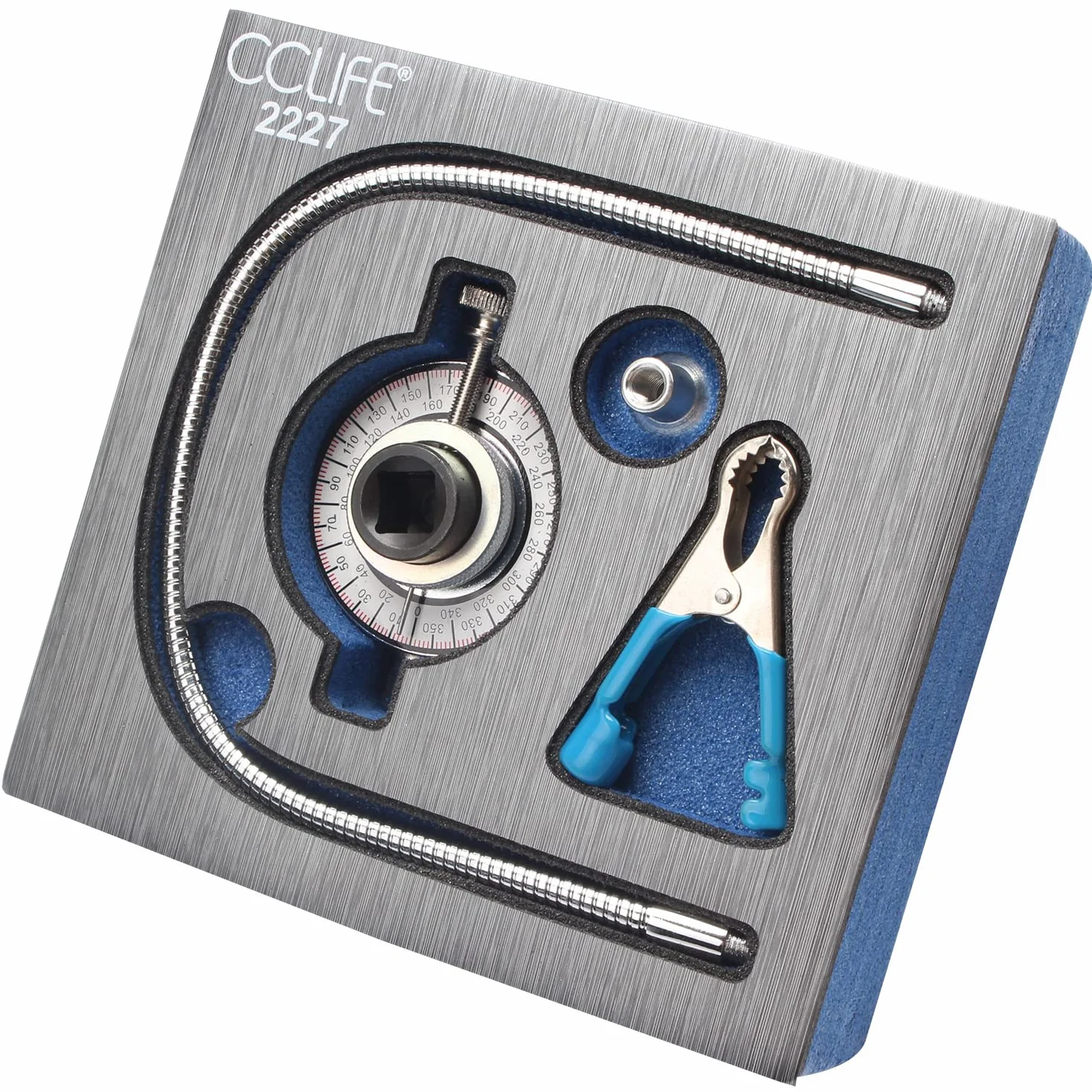 CCLIFE Goniómetro de imantado 1/2' Goniometro Llave Dinamometrica Goniometro para Llave de Torque