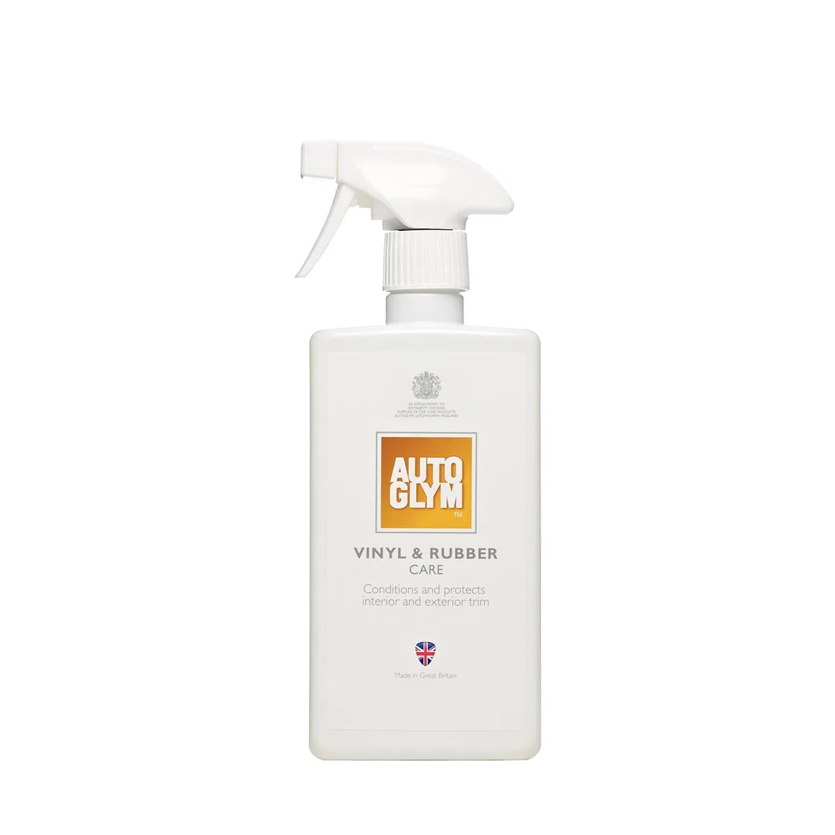 Limpiador en aerosol Autoglym para el cuidado de las superficies de cuero y vinilo, con aroma a limón fresco, diseñado para proteger el salpicadero y otros plásticos interiores, blanco, 500 ml