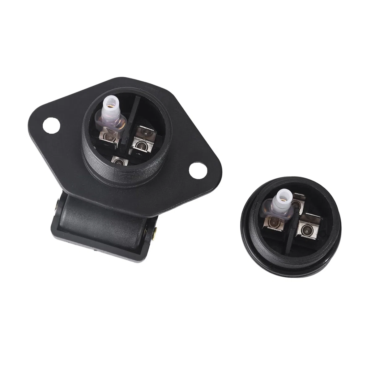 3 Pcs Enchufes Remolque 3 Pines y Zócalo Remolque 3 Pines, 12V Enchufe Zócalo Tractor 3 Pines Conector Impermeable, para Tractor Camión RV Autos Conectores Remolque (3 Pcs)