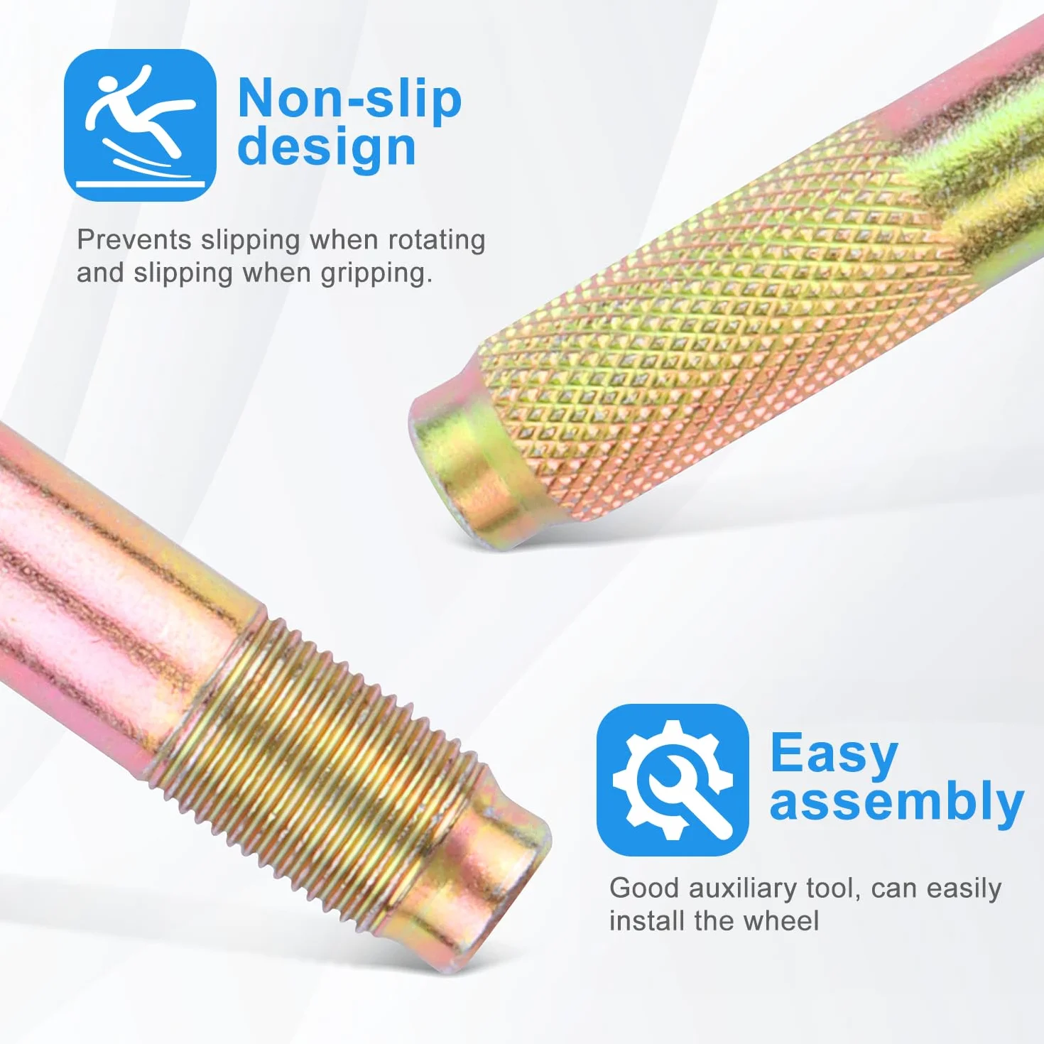 Ayuda Montaje Ruedas Pasador de Guía de Rueda 8PCS M12x1.5 M12x1.25 M14x1.5 M14x1.25 Herramienta de Guía de Pasador Perno Universal De La Alineación Compatible con Vehículos Europeos