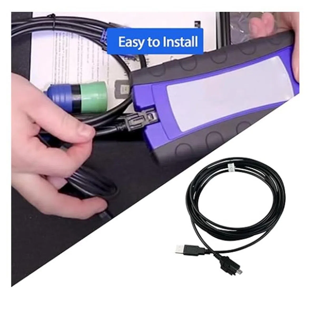Cable de diagnóstico profesional, adecuado para dispositivos Nexiq USB Link 2, análisis de camiones, herramienta de escáner de motor USB 2.0, Plug Play, cable de diagnóstico Plug Play