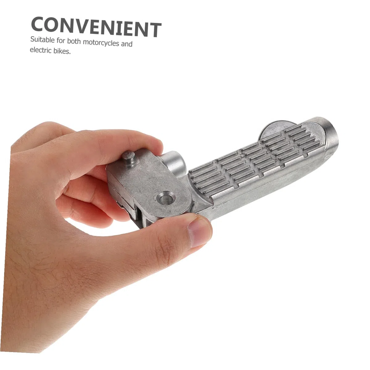 NOLITOY Estriberas de Aluminio para Motocicleta y Vehículo Eléctrico de Traseros Plegables Alargados Soporte para Reposapiés de Pasajero Duraderos y Ligeros