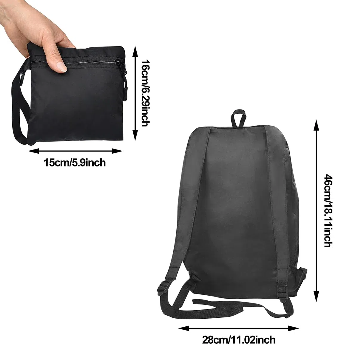 Genérico Mochila Impermeable para Casco y Laptop, Extensible, 20-35L, Resistente al Agua, Portátil