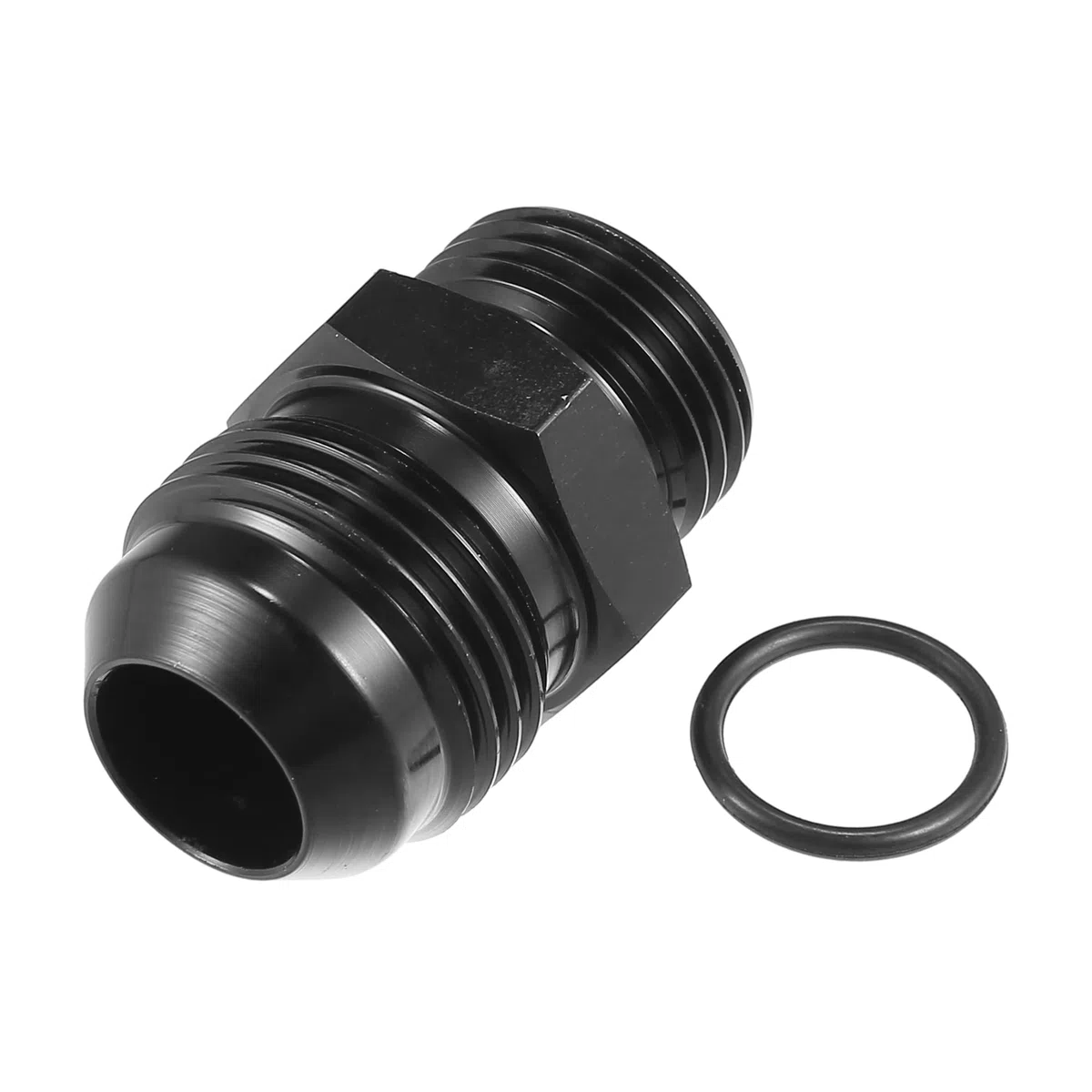 A ABSOPRO AN8 a AN10 Combustible Riel Adaptador Conector Racor Negro - 4 Uds