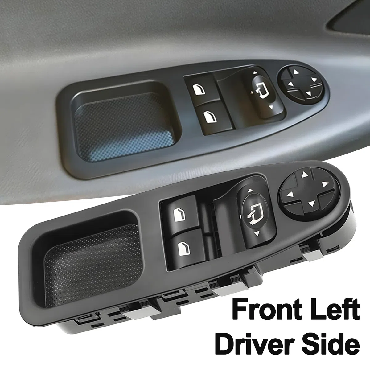 KAOLALI 6554.ZJ Botonera Elevaluna Botones de Elevalunas 13pins Mando Elevaluna Compatible para Citroen Jumpy Dispatch Peugeot Expert Master Fiat Scudo 2007-2016