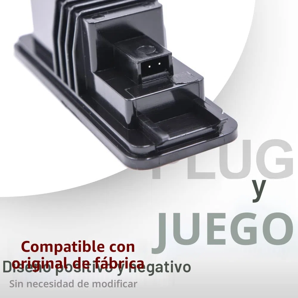 2 luces LED para matrícula compatibles con Seat Leon Mk2 Mk3, Altea XL, Van, Exeo ST/Kombi, lámpara matrícula trasera, iluminación placa LED matrícula 6000K blanco, CANbus sin error
