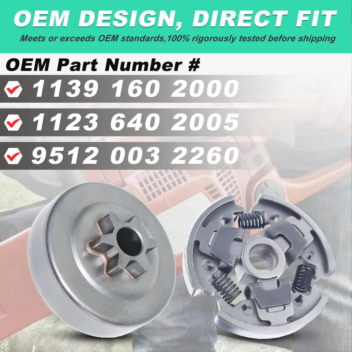 Piñón Kit para Motosierra STIHL MS211 MS181 MS171, ADEFOL Embrague Tambor + Rueda Dentada + Bujía + Cojinete + Engranaje Helicoidal + Arandela Recambios Repuestos 8 in 1