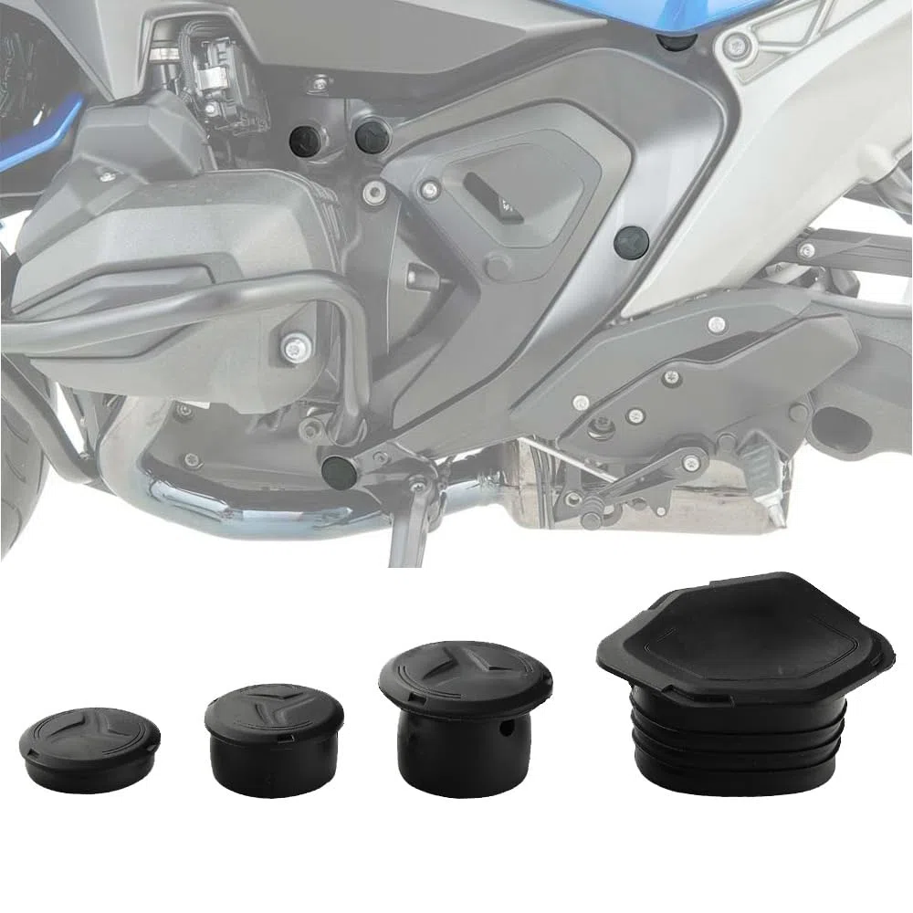 Tapón de orificio de chasis para motocicleta, kit de tapones para tapa de orificio de chasis para BMW R1300GS, R1300, R 1300 GS Adventure, R 1300GS 2023