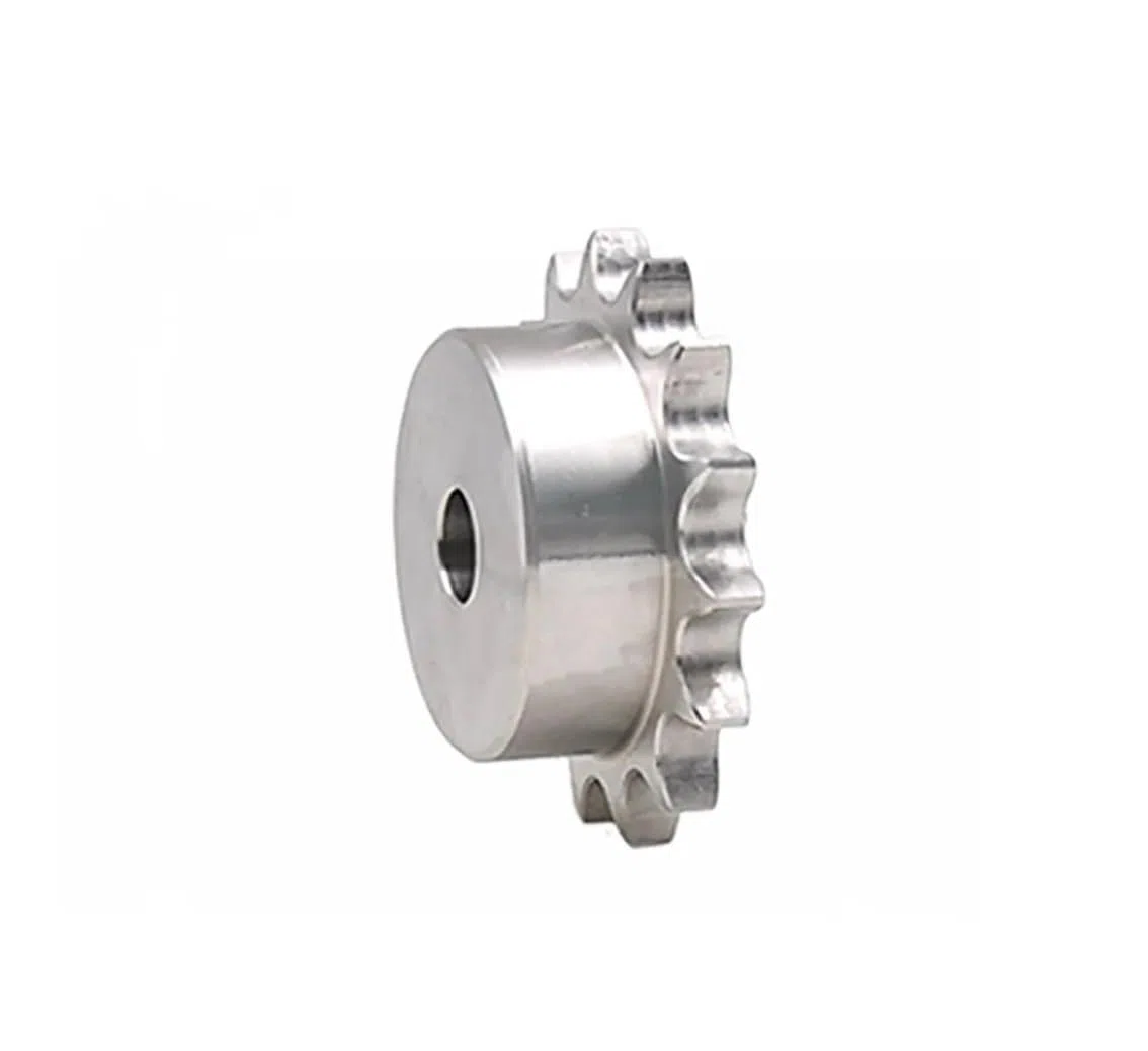 Piñón de cadena de rodillos Piñón de transmisión de cadena de acero inoxidable de 10 a 23 dientes, 10 A, paso de engranaje de cadena de 15,875 mm, rueda dentada industrial(21 Teeth)