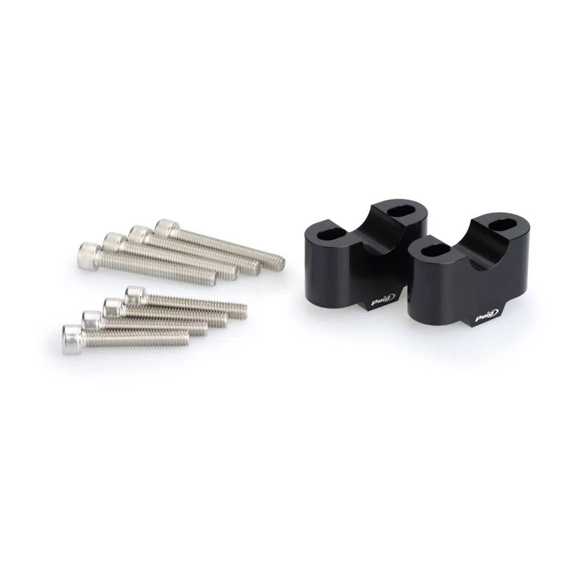 Puig 3672N Torretas 30mm Ø 22mm, Mejora la ergonomía del manillar, Negro