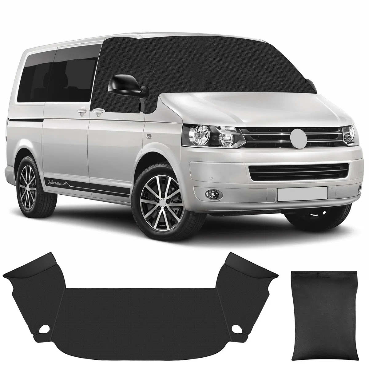 Parasol para Parabrisas Reemplazo para VW T5, Protector de Parabrisas Delantera Resistente Intemperie