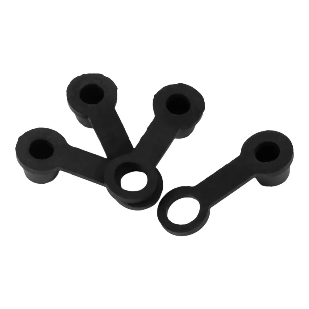 Tapas de Ajuste de Grasa, 4 Tapas Antipolvo de Goma Negra para Purga de Frenos, Tapas de Tornillo de Purga de Frenos, Tapa de Goma de CA, Cubierta de Motocicleta de 8 Mm, Llave