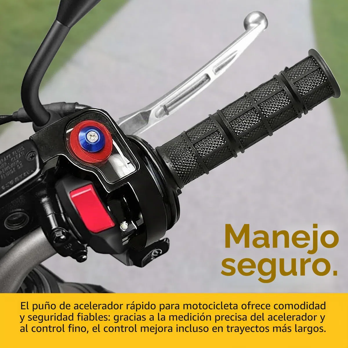 Juego Cable Puño Acelerador con 1.2M Cable Acelerador Moto y 2 Empuñadura de Acelerador 7/8 '' 22 mm Conjunto Acelerador Moto para 50 110 125 150 200 250cc Dirt Bike Mini Bike ATV