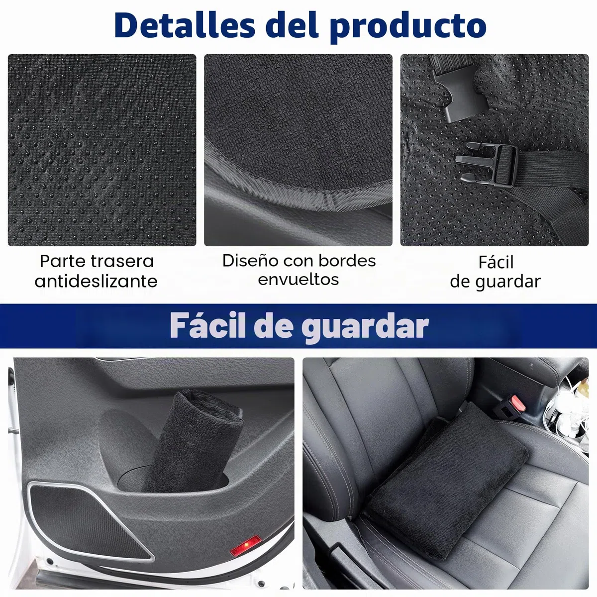 Funda de Asiento de Coche en Toalla Impermeable - Protector Universal Antideslizante y Resistente al Sudor para Asiento Delantero, para Gimnasio, Carrera, natación y Playa