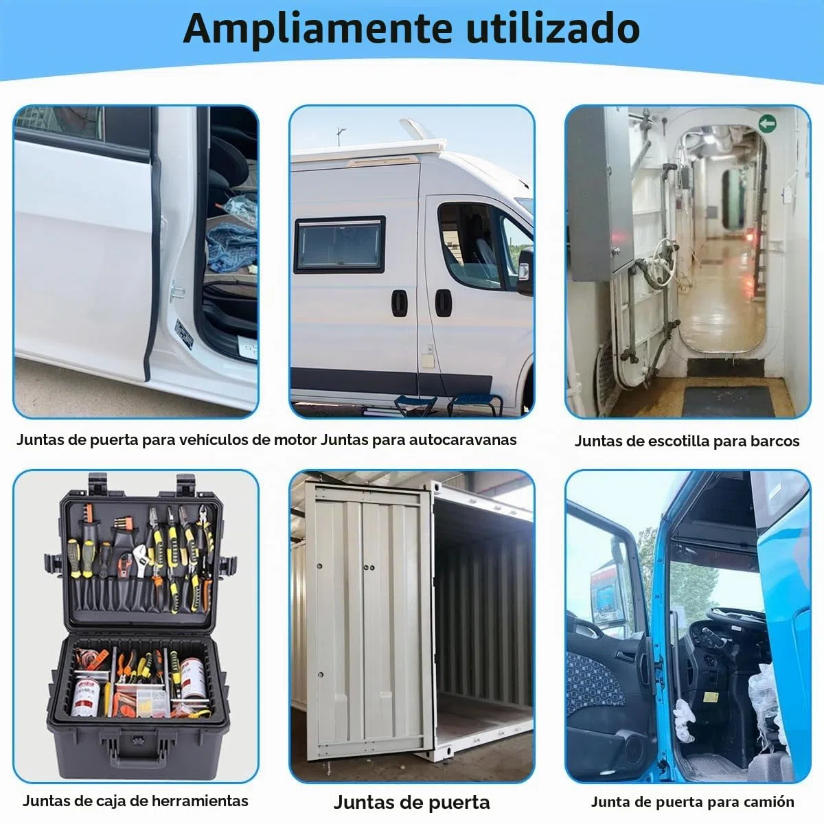 Junta de puerta para auto, 3 metros de junta de goma universal, perfil de junta para maletero de auto, para autos, autocaravanas, camiones