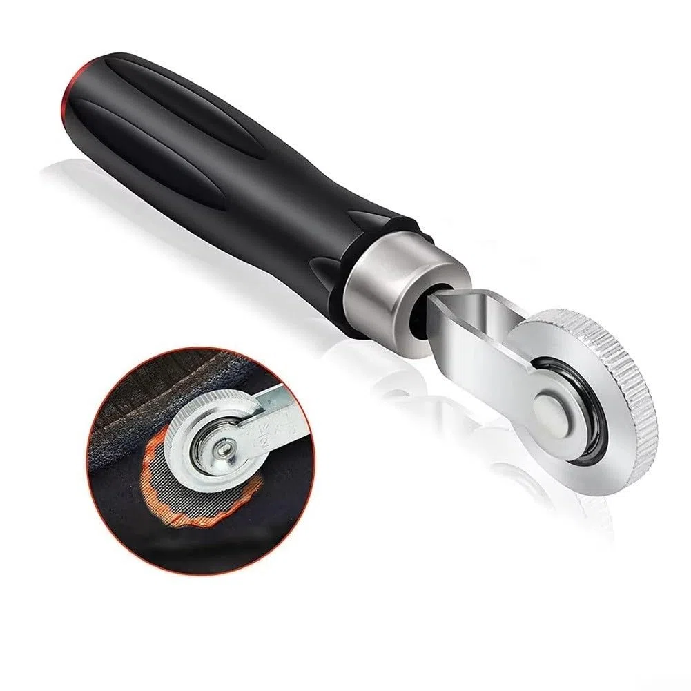 Paquete de 3 herramientas de rodillo de amortiguación de sonido, ruedas corrugadas de metal de 6 mm, 20 mm y 40 mm para alfombrillas de calor de audio de coche, rodamiento de costuras e instalación de