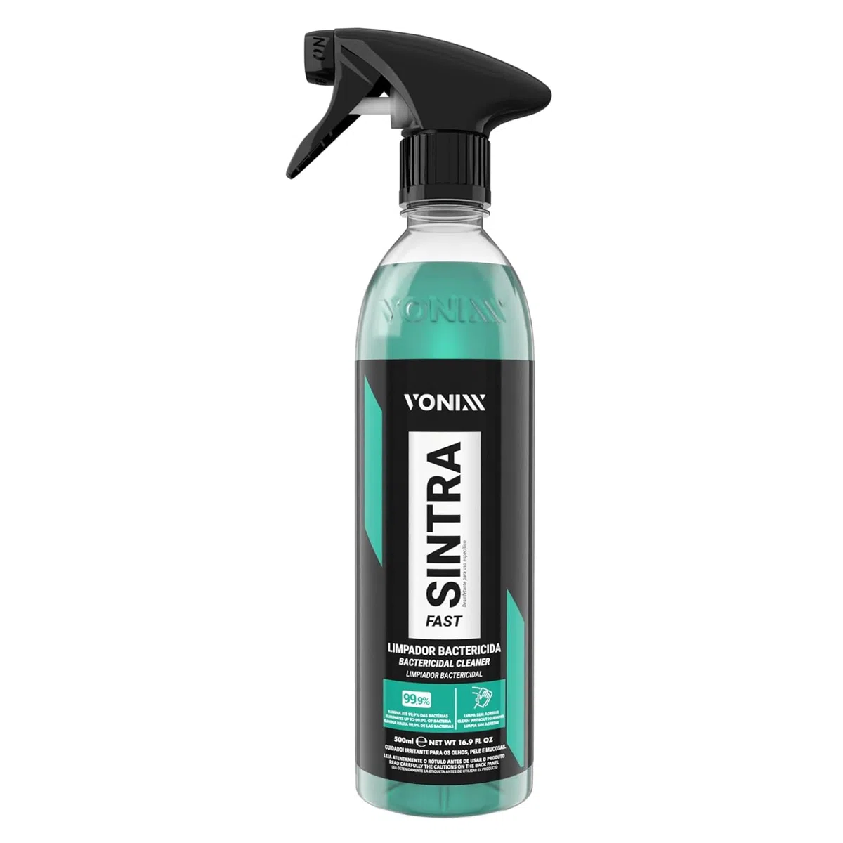 SINTRA FAST 500ML- Multilimpador flotador universal, bactericida e germicida de pH balanceado,Reduce los malos olores en el interior del vehículo, haciendolo mas saludable y libre de impurezas.
