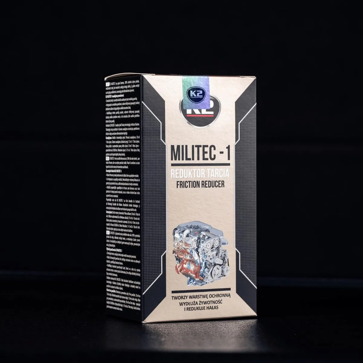K2 Aditivo de Aceite de Motor Tratamiento Antifricción, Protector de Cerámica, Aceite Sintético, Reductor de Fricción - MILITEC 1 T380 250ml