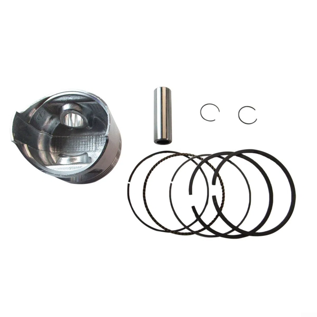 Kit de anillo de pistón para motor 190F GX420 6.0-6.5KW, montaje de 90 mm con pin y clips, piezas de repuesto de metal