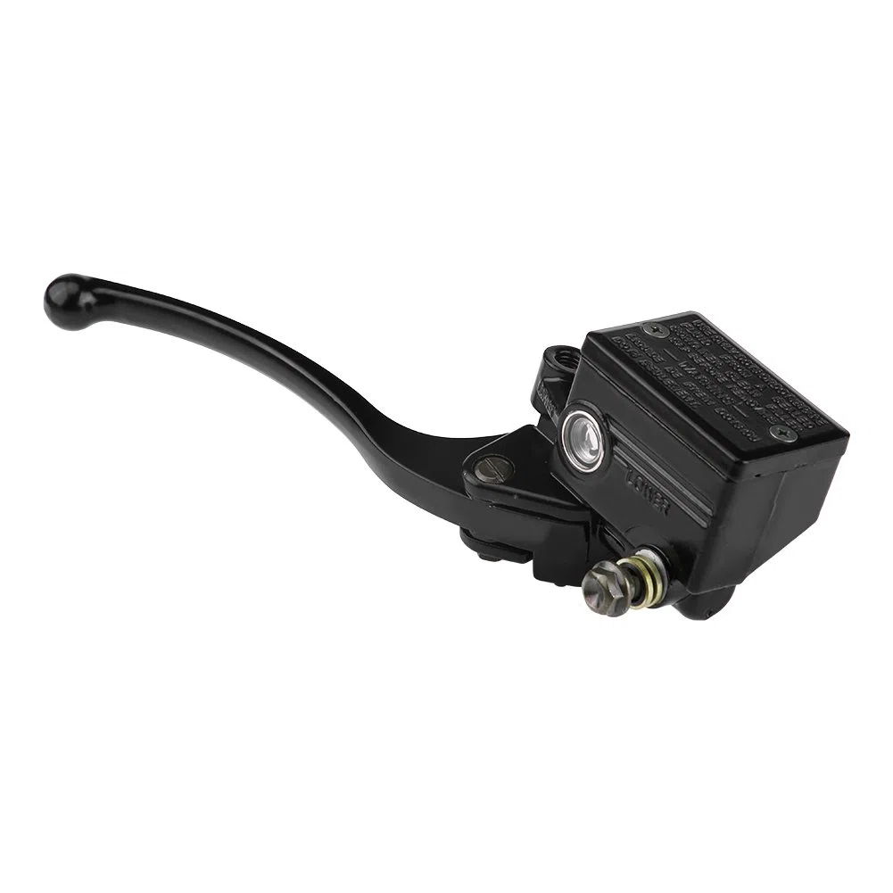 KIMISS Cilindro maestro de freno delantero derecho para moto, compatible con color negro, palanca de freno y embrague, 22mm 7/8"